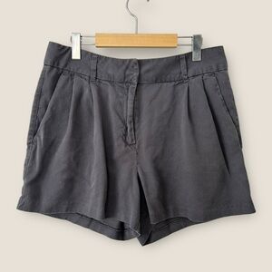 Alfred Sung Grey Lyocell Shorts